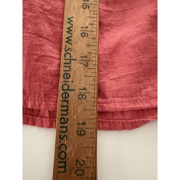 Ava and Viv Top Size 1X Coral Milkmaid Babydoll Cottagecore Boho Adj Waist - Picture 10 of 16